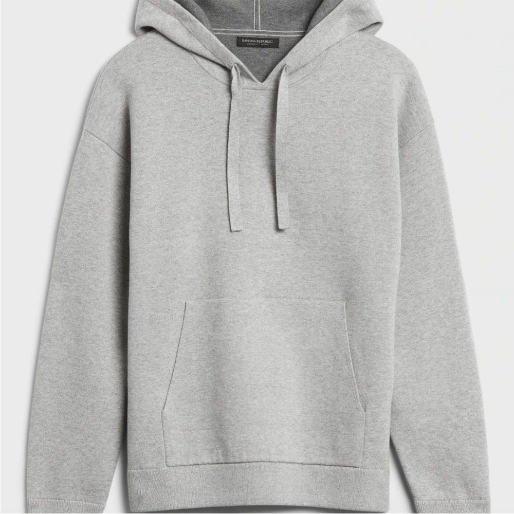 Banana Republic Organic Cotton Double-Knit Sweater Hoodie (NWOT)